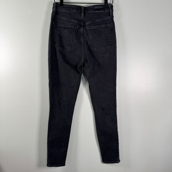 Madewell Women’s Black Stretch High Rise Cotton Blend Skinny Jeans Size 29 - Picture 4 of 10